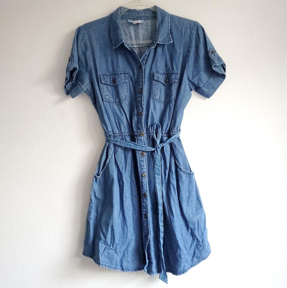 wrap dress denim size M
